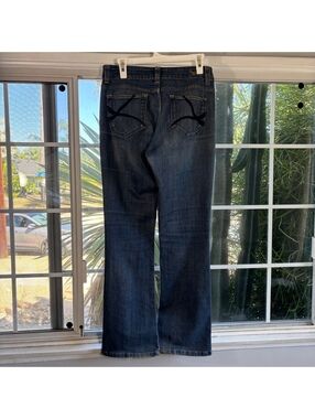 Dark wash bootcut jeans